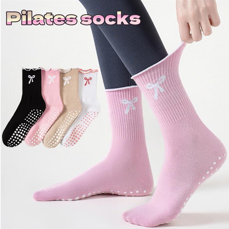 Medias Para Pilates Y Yoga - Dreamlikelin 1 Pair Women's Mid-Calf Pilates