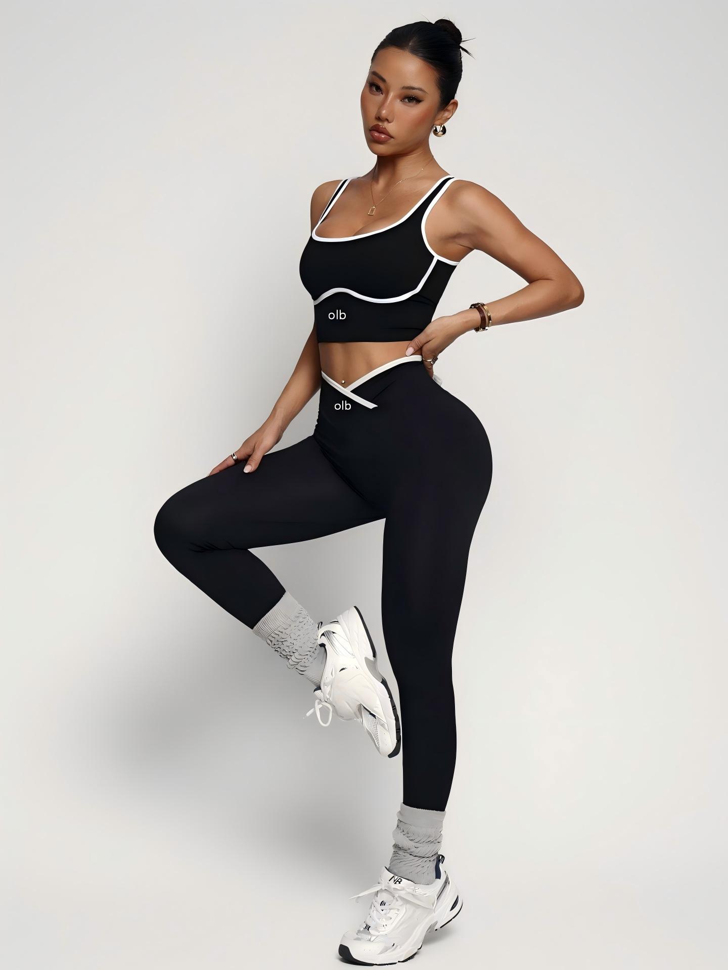Pilates Yoga Gear - 2-piece new sports bra vest pants