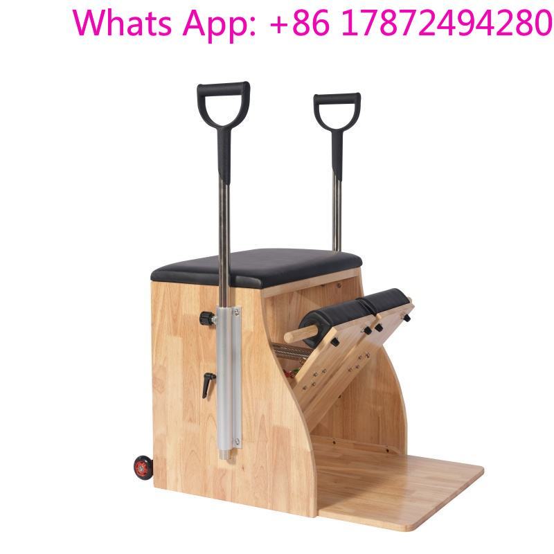 Pilates And Yoga Studio - Commercial Oak Pilates Wunda Chair, Adjustable