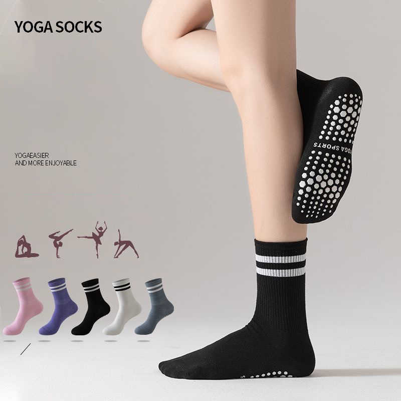 Medias Para Pilates Y Yoga - Dreamlikelin 1 Pair Women's Mid-Calf Yoga