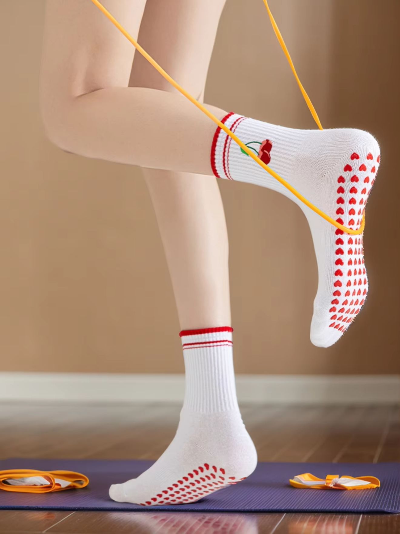Medias Para Pilates Y Yoga - 1 Pairs Cross-Border Professional Yoga Socks,