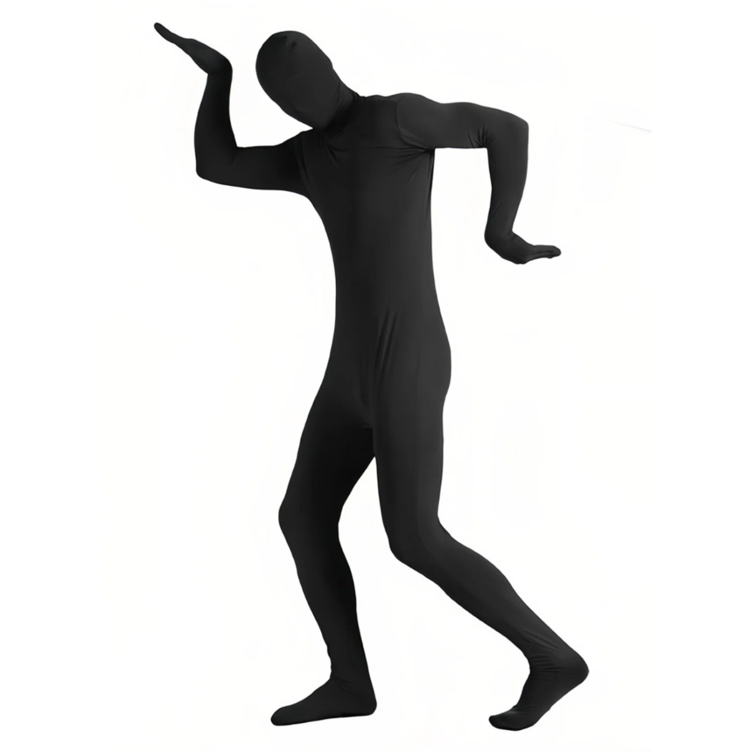 Pilates Yoga Outfit - Black Full Body Spandex Jumpsuit Unisex