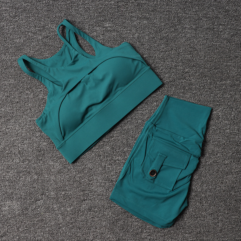 Fitness Shorts Yoga Sets Women - Pilates Yoga Gear recension och pris