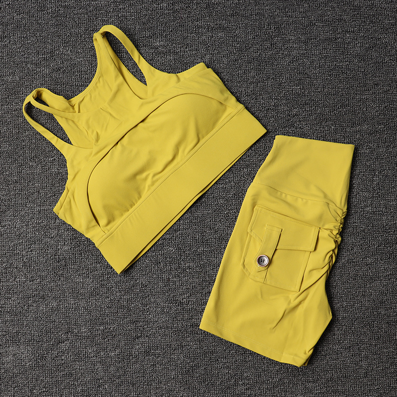 Fitness Shorts Yoga Sets Women - Pilates Yoga Gear recension och pris