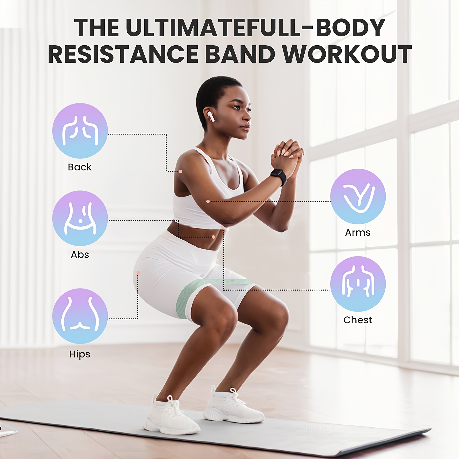 Fitness Resistance Bands with  - Pilates And Yoga Studio recension och pris