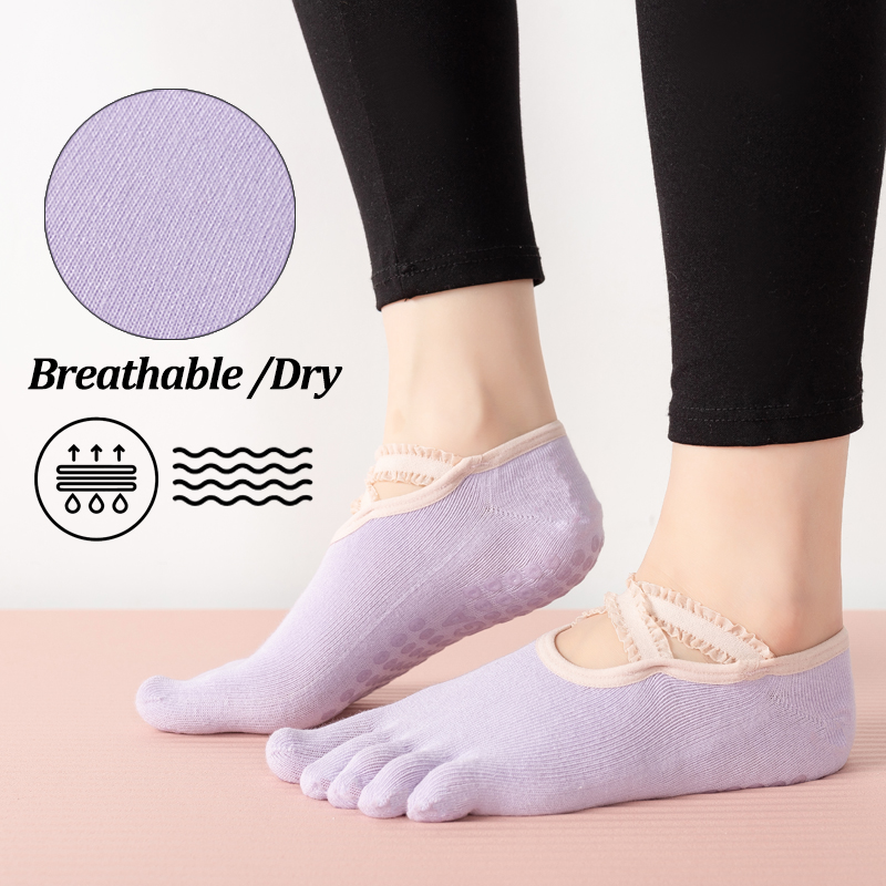 Ladies Non-Slip Pilates Socks  - Pilates And Yoga Studio recension och pris