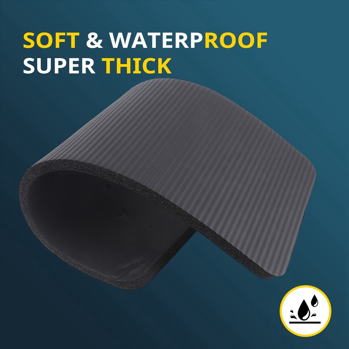Doings 15MM Thick Yoga Mat Com - Pilates Yoga Knee Pads recension och pris