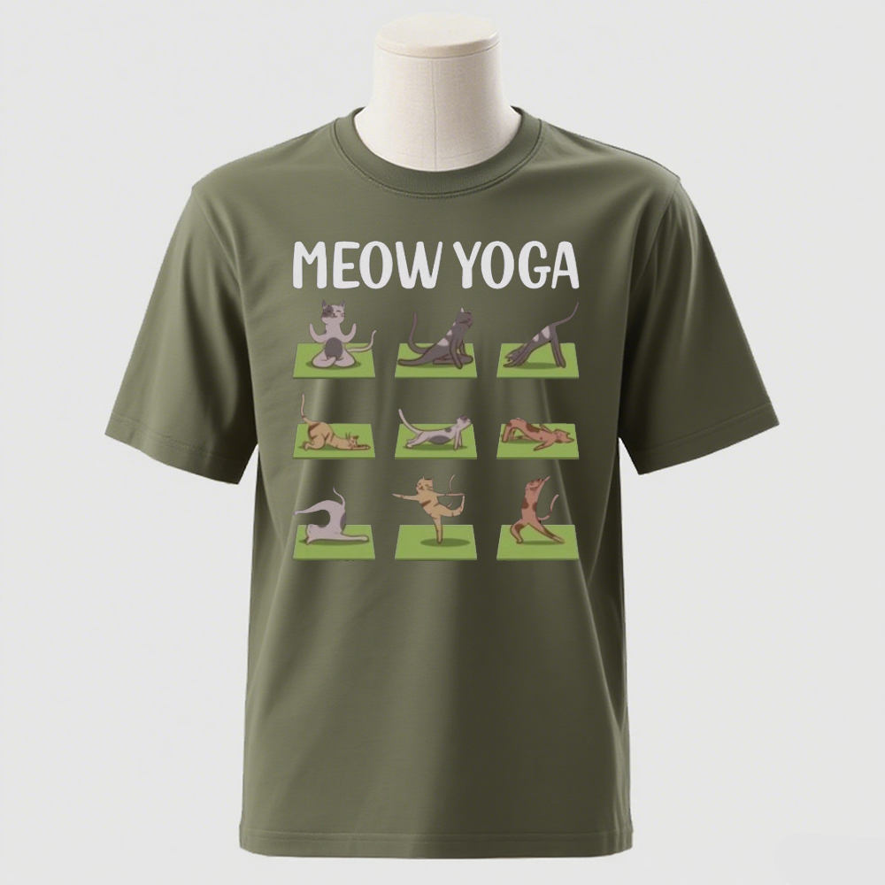 Cat Yoga Shirt Funny Casual Te - Pilates Yoga Instructor recension och pris