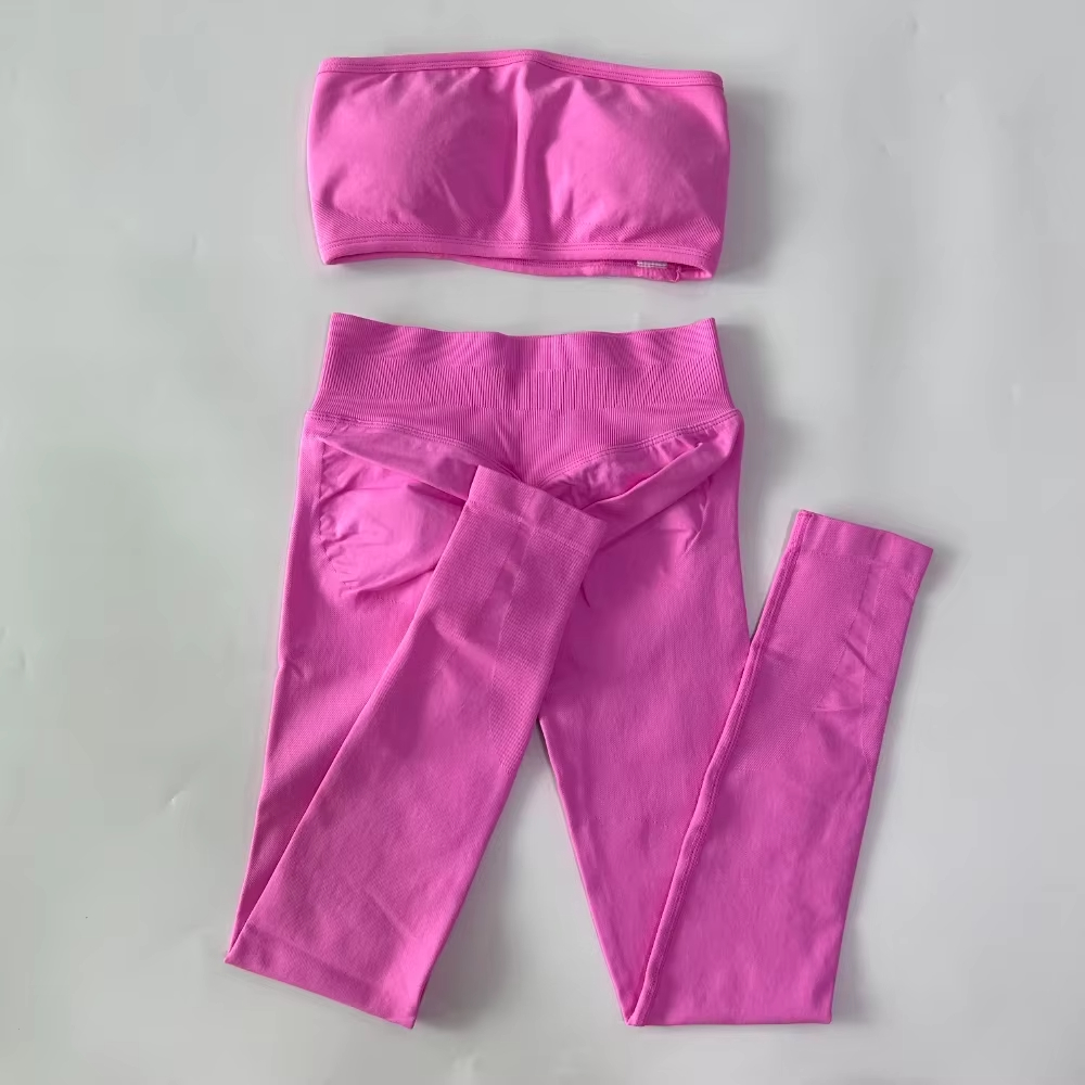 2 Piece Strapless Women's Band - Pilates Yoga Outfit recension och pris