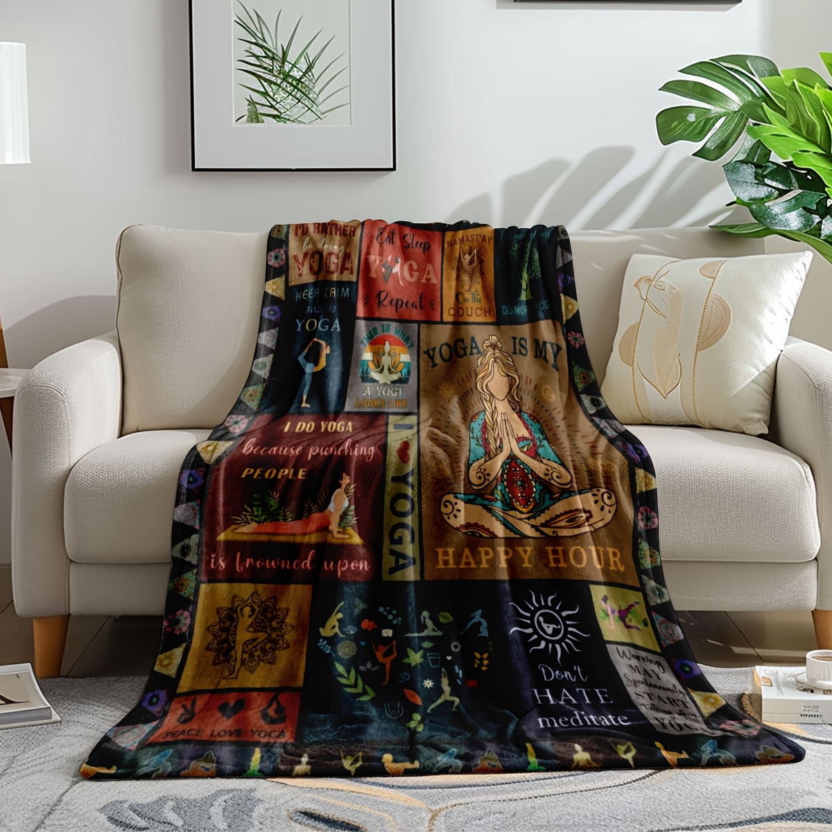 Yoga Blanket, Inspirational Qu - Pilates Yoga Quotes recension och pris