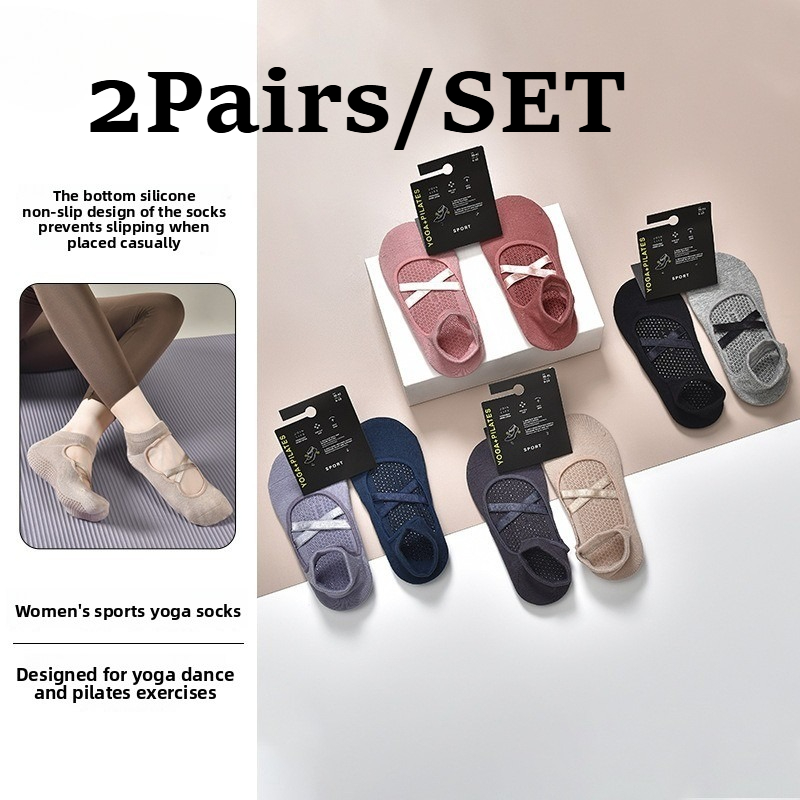 2 Pairs Breathable Cotton Swea - Medias Para Pilates Y Yoga recension och pris