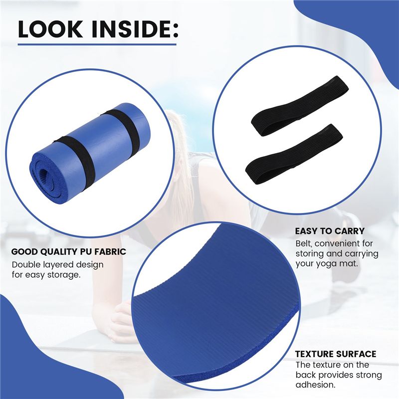15MM Thick Yoga Mat Comfort Fo - Pilates Yoga Knee Pads recension och pris